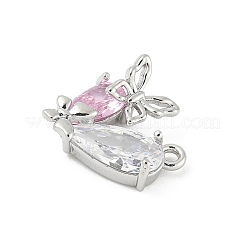 Pendentifs avec zircon cubiques à micro-pavés en laiton&nbsp;KK-M326-17-P02