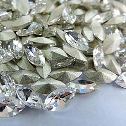 Cabochons strass di vetro pointed back &nbsp;RGLA-A011-9x18mm-M