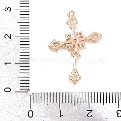 Colgantes de latón con microengaste de circonitas cúbicas transparentes para Pascua&nbsp;KK-D265-04G
