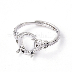 Verstellbare Messingfingerring-Komponenten&nbsp;KK-L193-08P