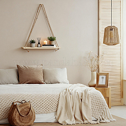 6 Beutel rechteckiges Wandhängeregal aus Holz&nbsp;DIY-GO0003-13