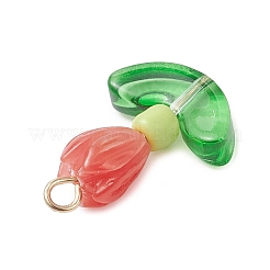 12 pendentif en corail synthétique teinté de 4 couleurs&nbsp;PALLOY-JF04544