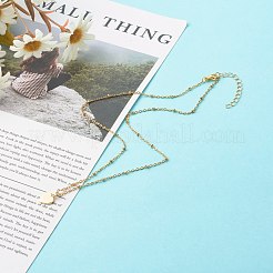 Perlas corazón colgante collares&nbsp;NJEW-JN03621-02