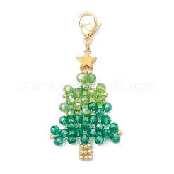 Handgefertigte Christbaumanhänger aus Glasperlen&nbsp;HJEW-MZ00298