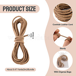 1 cordon en cuir de vachette&nbsp;WL-TA0001-11D