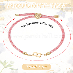 1 bracelet coulissant réglable en nylon pour femme&nbsp;BJEW-LP0001-32B-03