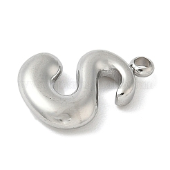 Pendentifs initiaux en acier inoxydable 304&nbsp;STAS-S186-12S-P