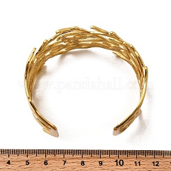 Bracelets manchettes en acier inoxydable 304&nbsp;BJEW-L705-02G