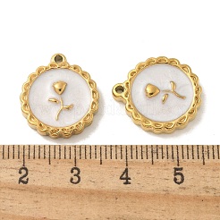 304 Edelstahl-Emaille-Anhänger&nbsp;STAS-I322-87G-02