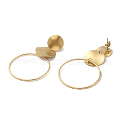 Pendientes colgantes de acero inoxidable 304 para mujer&nbsp;X-EJEW-Q781-29G