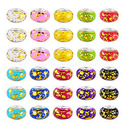 100 pz 10 colori perline rondelle in resina opaca europee&nbsp;RESI-TA0005-74