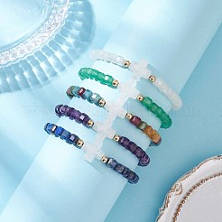 Bracciali elasticizzati con pietre preziose naturali per uomo donna&nbsp;BJEW-JB12245