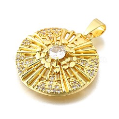 Ottone micro spianare pendenti zirconi&nbsp;KK-Z104-07G