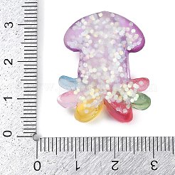Cabochon in resina a tema organismo marino&nbsp;RESI-R454-01D