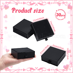 Cajas de papel para cajones de joyería&nbsp;LS-CON-WH0085-203A