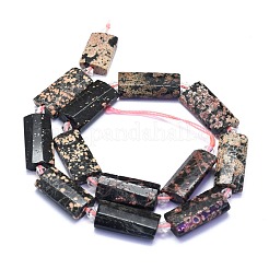 Granos de obsidiana de copos de nieve naturales hebras&nbsp;G-E530-16M