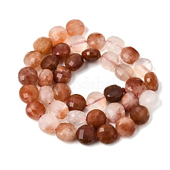 Brins de perles de quartz rutile en poils de lapin rouge naturel&nbsp;GG-CBA4808-D01-01