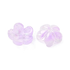 Embouts de perles de verre teints et chauffés&nbsp;GLAA-C042-01B