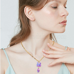 110 Stück 11 Farben Weihnachtsmotiv transparente Sprühfarbe Glasperlen&nbsp;GLAA-PA0001-20