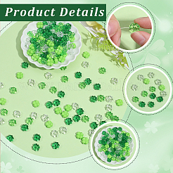 200pcs 4 Farben undurchsichtige und transparente Acrylperlen&nbsp;OACR-SP0002-40