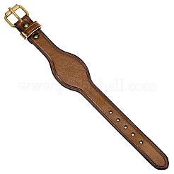 Pulseras de cordón de cuero de vaca retro para mujeres y hombres&nbsp;BJEW-WH20012-08AB