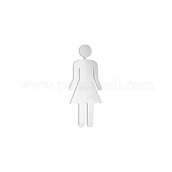 Indicateurs de toilettes en acier inoxydable 201&nbsp;DIY-WH0056-40B