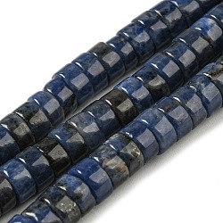Fili di perline naturali di dumortierite, disco, perline Heishi, 6.5~7x3mm, Foro: 1 mm, circa 119pcs/filo, 15.51'' (39.4 cm)