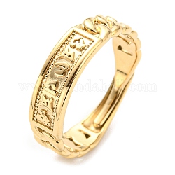 304 anello regolabile in acciaio inossidabile da donna, parole runiche odino gioielli amuleto vichingo norreno, vero placcato oro 14k, misura degli stati uniti 8 1/2 (18.5mm)