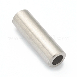 304 fermoirs magnétiques en acier inoxydable avec emembouts à coller, colonne, couleur inoxydable, Trou: 3mm, 16mm