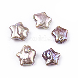 Natürliche barocke Keshiperlen, Süßwasser Perlen, kein Loch, Stern, Distel, 11.5~14x12~14.5x4~7 mm