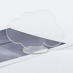 Soporte de marco de fotos en blanco para manualidades de acrílico, nube, Claro, nube: 72.7x100 mm