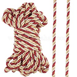 Corde ritorte in poliestere gorgecraft, accessori per corde per tende, rosso, 8mm