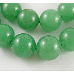 Natural Gemstone Beads Strands, Round, Green Aventurine, Bead: 16mm in diameter, hole:1.0mm. about 25pcs/strand