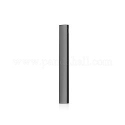 201 подвески из нержавеющей стали, кубоид, металлический черный, 34.5x3x3 мм, отверстие : 2 мм