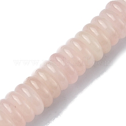 Granos naturales de abalorios de cuarzo rosa, disco, 12x3.5~4mm, agujero: 1.4 mm, aproximamente 51 pcs / cadena, 7.48~8.19 pulgada (19~20.8 cm)