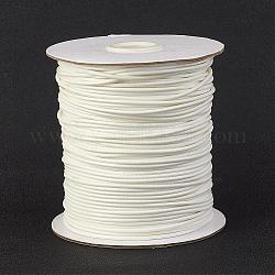 Umweltfreundliche koreanische gewachste Polyesterschnur, weiß, 1 mm, ca. 169.51~174.98 Yard (155~160m)/Rolle