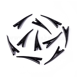 Difettoso closeout vendita, accessori di clip alligatore per capelli di ferro, nero, 70x8.5x21mm