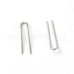 304 Stainless Steel U Shape Fishing Accessories, Stainless Steel Color, 9.5x2x0.3mm