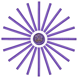 Сургучные палочки, для ретро старинные сургучной печати, синий фиолетовый, 135x11 мм