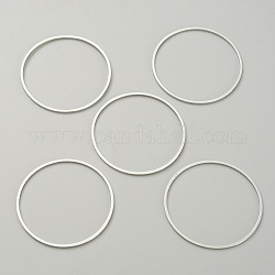 Aleación de enlace rings, Platino, anillo, 35x1mm, diámetro interior: 33.5 mm