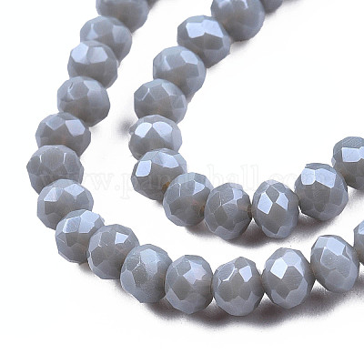 Chapelets de perles en verre électroplaqué&nbsp;EGLA-A034-P2mm-A16-1