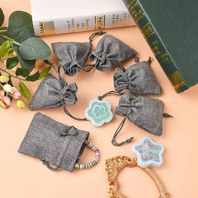 Pochettes en toile de jute&nbsp;ABAG-Q050-7x9-04-1