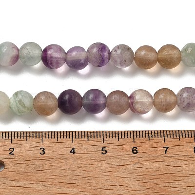 Natürliches Fluorit Perlenstränge&nbsp;G-K153-B36-8mm-1