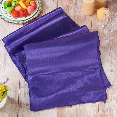 Chemin de table en polyester de couleur unie&nbsp;DIY-TAC0020-82B-1