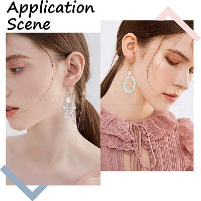 Da 1 A 100 Paia Di Ganci Francesi Per Orecchini, Orecchini A Monachella Riempiti In Oro Rosa 14k, 21 X 12 Mm, Monachella A Sfera Singola Solo Fhe.sb - Italia - Foto 8