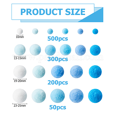 4 Stil Polyester-Pomponball&nbsp;DIY-HS0002-14-1