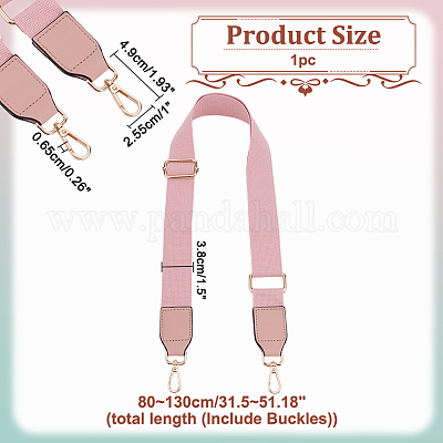 Sangles de sac en coton réglables&nbsp;PURS-WH0005-72LG-01-1