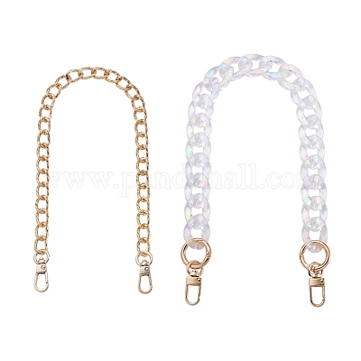 Giveny-eu 2pcs2スタイルアクリルバッグハンドル ウォレットチェーン