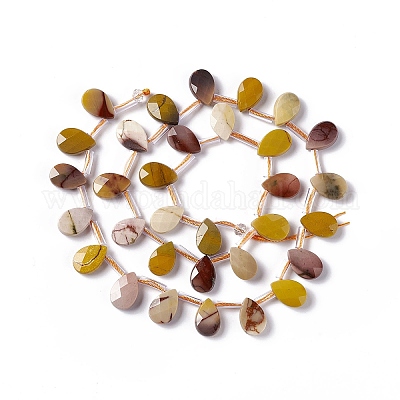 Chapelets de perles en mokaite naturel&nbsp;G-G805-B19-1