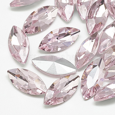 Torna a punta cabochon strass vetro&nbsp;RGLA-T083-9x18mm-10-1